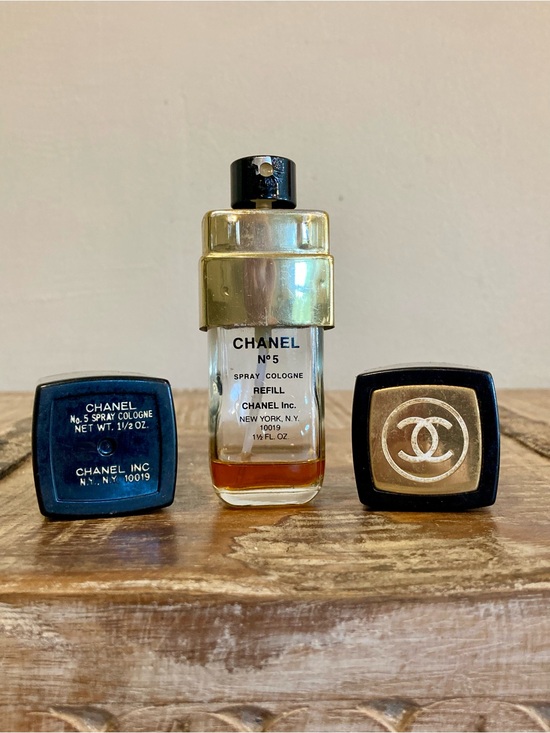 CHANEL Other - Vintage CHANEL No.5 Spray Cologne Refill Black & Gold Very Poor Condition